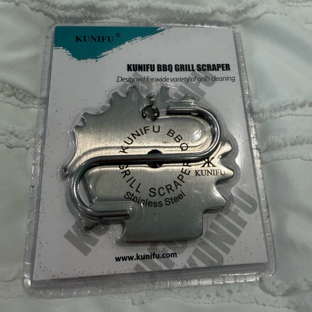 KUNIF Silver BBQ Grill Scraper